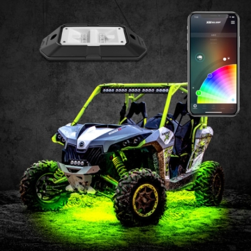 Picture of XK Glow Rock Light w/ XKchrome App Controlled Bluetooth Advanced Kit 4pc RGB 6W