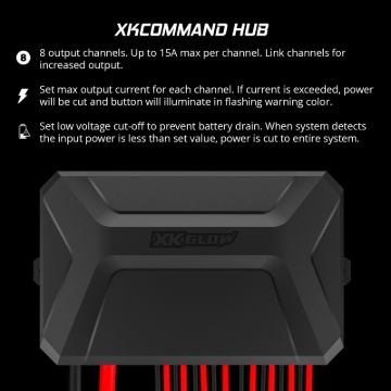 Picture of XK Glow XKcommand Bluetooth Switch Panel for Lights 12V Accessory Offroad