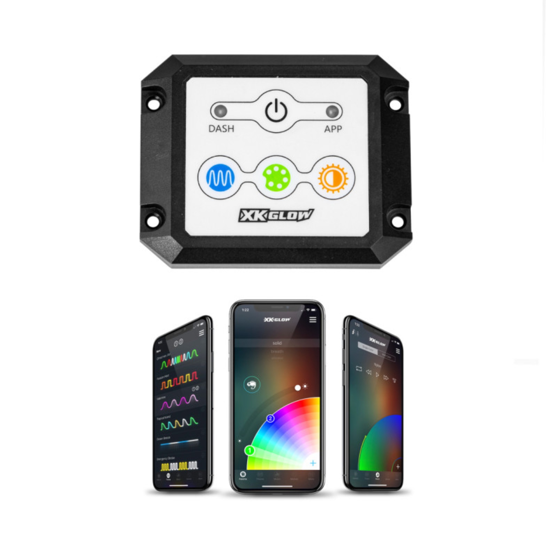 Picture of XK Glow Dash Surface Mount XKCHROME Controller Kit