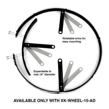 Picture of XK Glow Adjustable LED RGB 15In Wheel Ring Light 1pc
