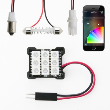 Picture of XK Glow RGB Festoon LED Panel XKchrome Bluetooth App Controlled Dome Bulb