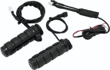 Picture of Kuryakyn Heated ISO Grips Dual Cable Gloss Black