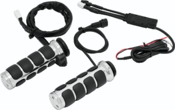Picture of Kuryakyn Heated ISO Grips Throttle-By-Wire Chrome