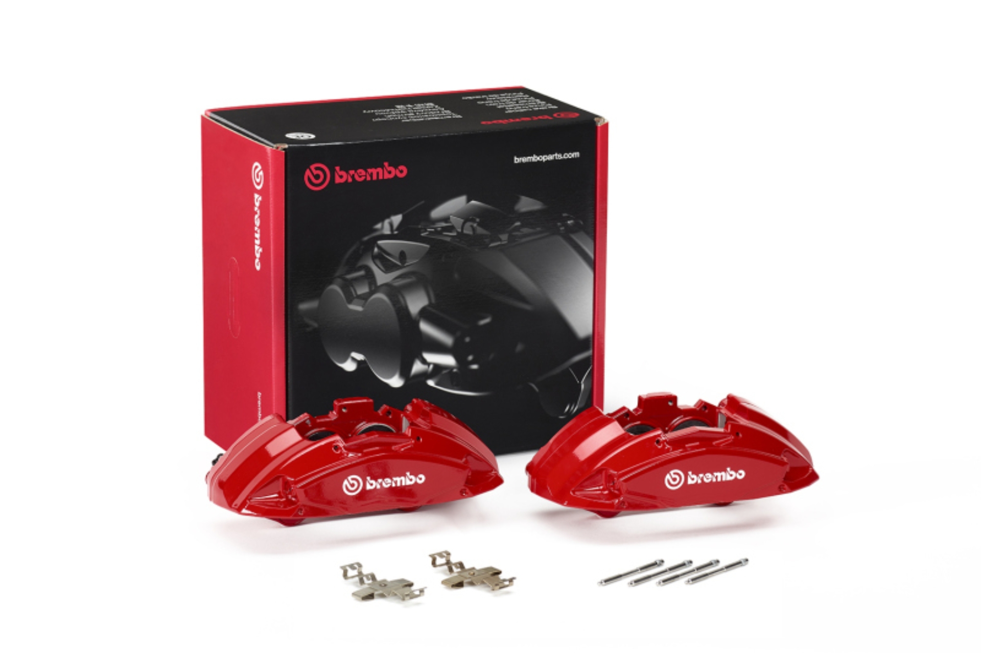 Picture of Brembo OE 2020 Mercedes-Benz E53 AMG/E63 AMG S/17 E300 Hydraulic Front X-Style Brake Calipers - Red