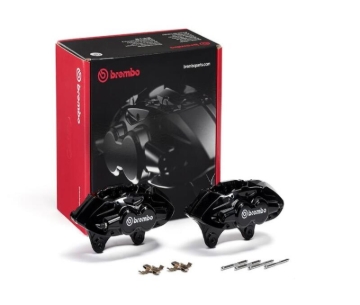 Picture of Brembo OE 16-21 BMW 3 M2/15-18 M3/15-20 M4 Hydraulic Front X-Style Brake Calipers - Black
