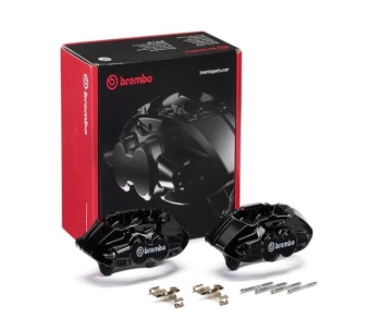 Picture of Brembo OE 16-21 BMW M2/17-18 M3/17-20 M4/14-16 M235i Hydraulic Front X-Style Brake Calipers - Black