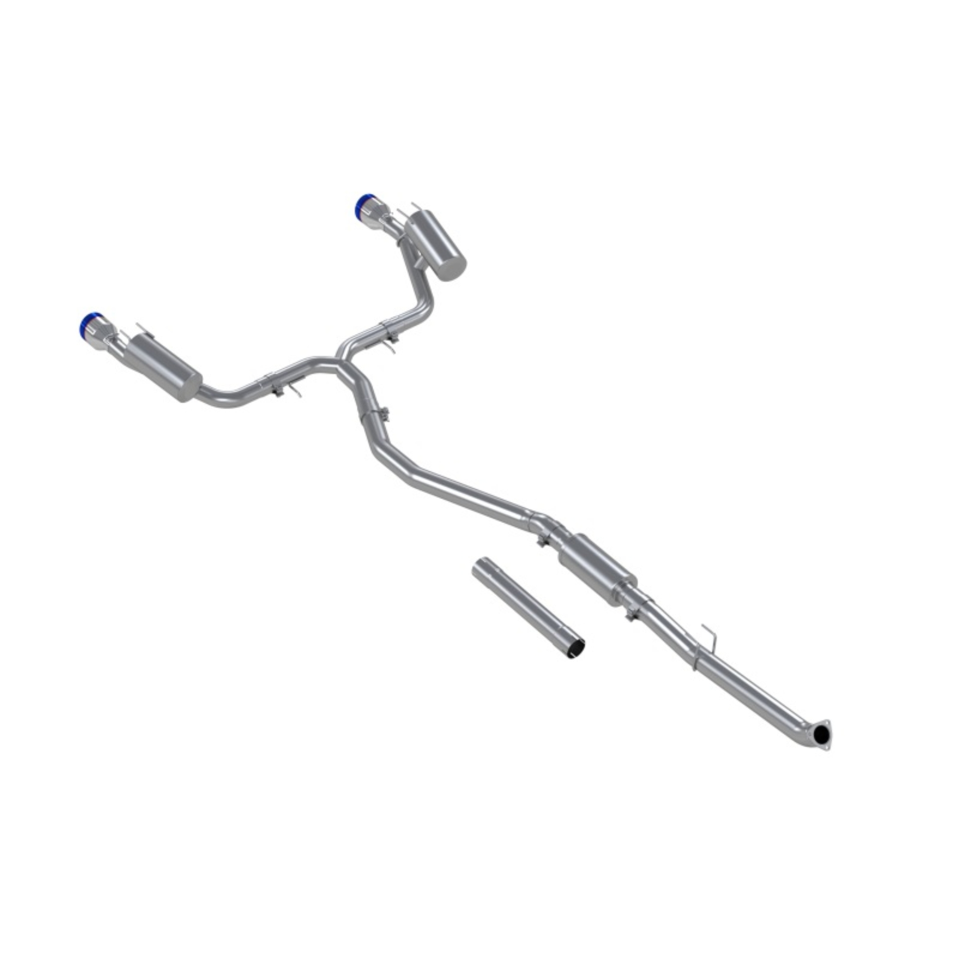 Picture of MBRP 22-24 Honda Civic SI 1.5L T304 SS 3in Cat-Back Exhaust 2.5in Dual Split Rear w/ Burnt End Tips
