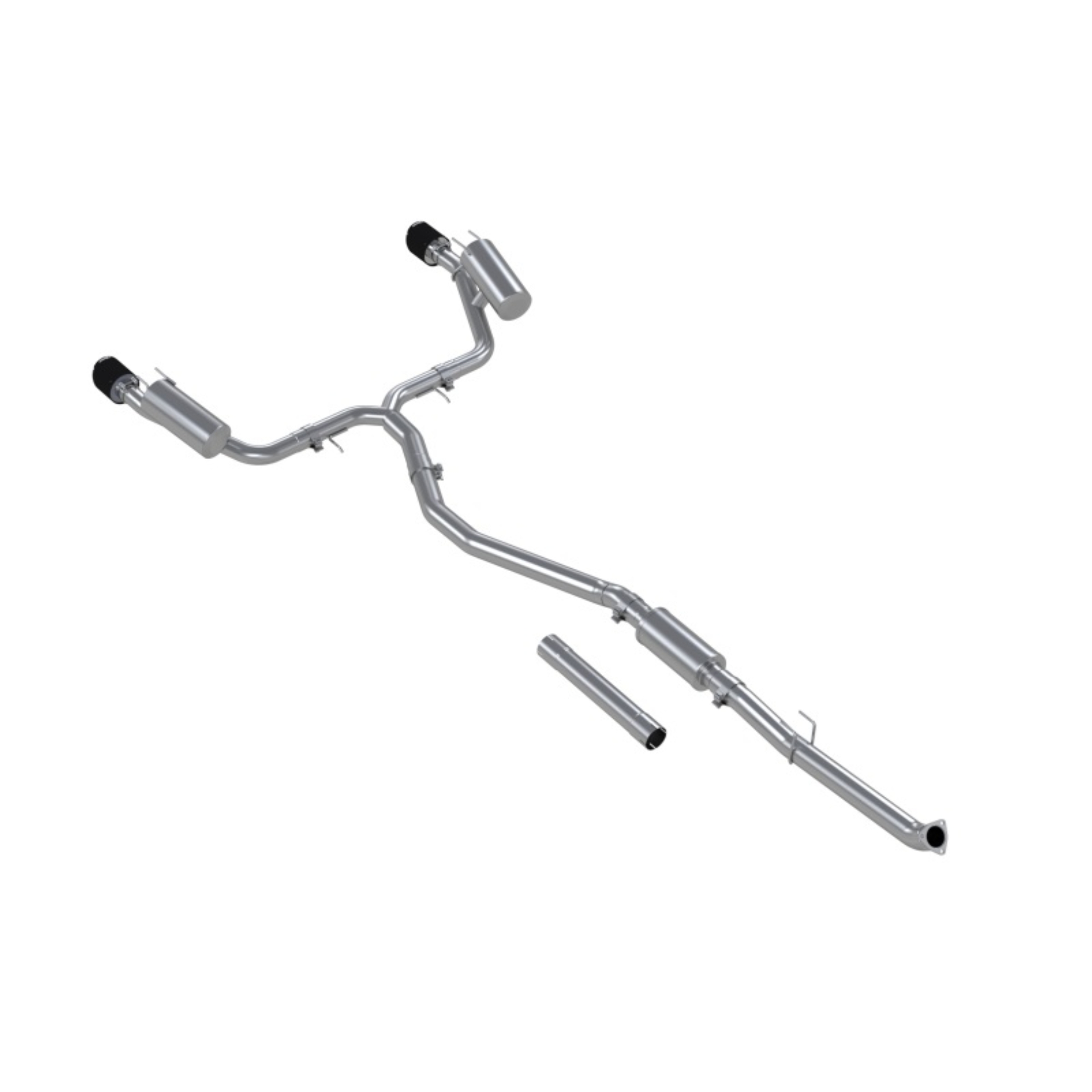 Picture of MBRP 22-24 Honda Civic SI 1.5L T304 SS 3in Cat-Back Exhaust 2.5in Dual Split Rear w/ CF Tips