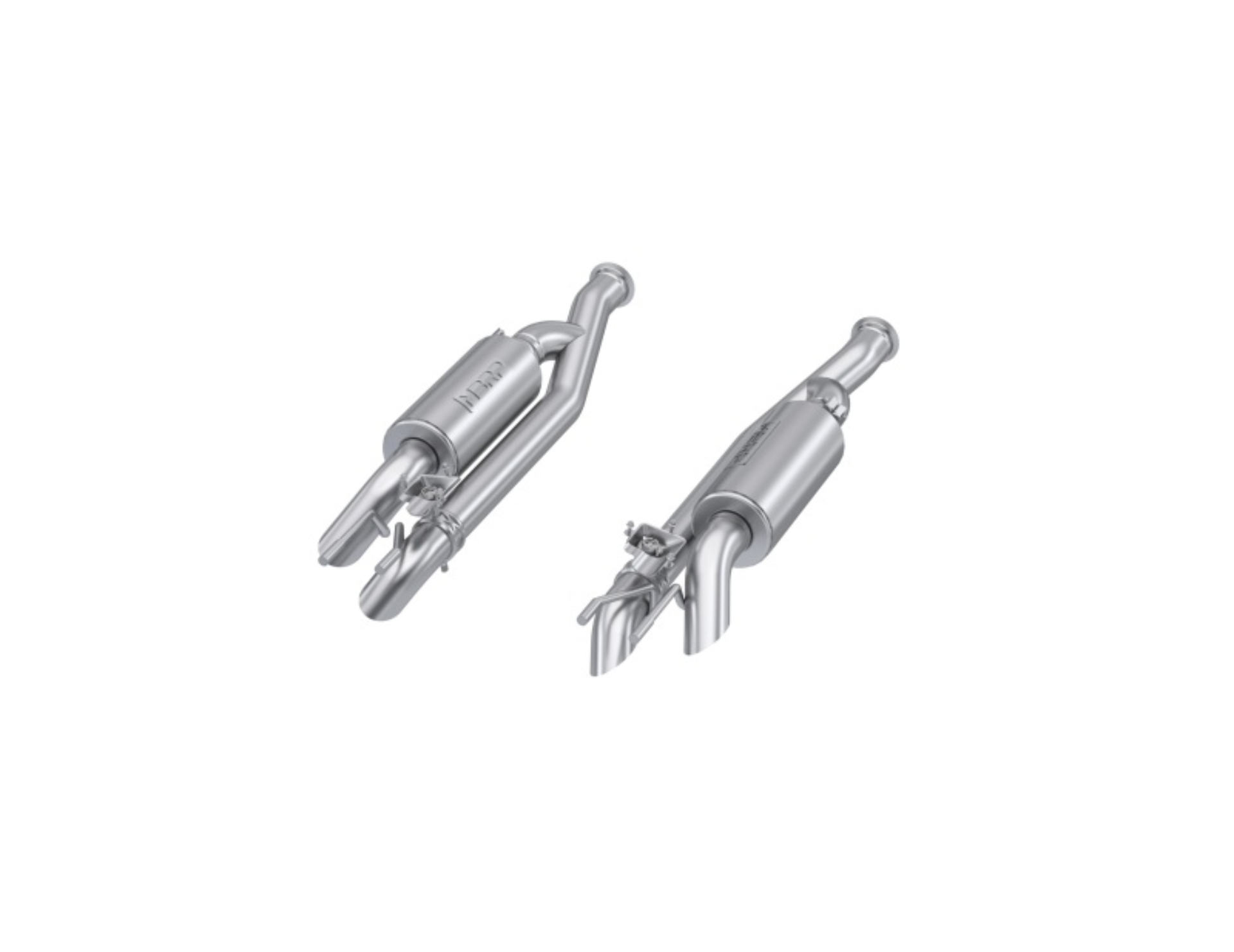 Picture of MBRP 19-23 Mercedes-Benz G63 4.0TT V8 T304 SS 2.5in Pre-Axle Cat-Back Exhaust Dual Split Quad Side