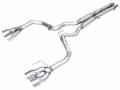 Picture of AWE 2024 Ford Mustang Dark Horse S650 RWD Track Edition Cat-Back Exhaust w/ Quad Chrome Silver Tips