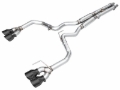 Picture of AWE 2024 Ford Mustang Dark Horse S650 RWD Track Edition Cat-Back Exhaust w/ Quad Diamond Black Tips