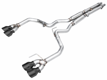 Picture of AWE 2024 Ford Mustang Dark Horse S650 RWD Track Edition Cat-Back Exhaust w/ Quad Diamond Black Tips