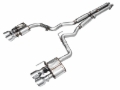 Picture of AWE 2024 Ford Mustang GT Fastback S650 RWD SwitchPath Cat-Back Exhaust w/ Quad Chrome Silver Tips