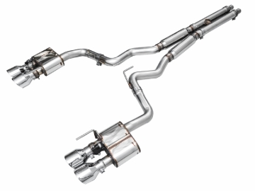Picture of AWE 2024 Ford Mustang GT Fastback S650 RWD SwitchPath Cat-Back Exhaust w/ Quad Chrome Silver Tips