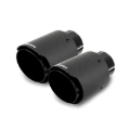 Picture of Mishimoto 2x Carbon Fiber Muffler Tip 2.5in Inlet 3.5in Outlet Black