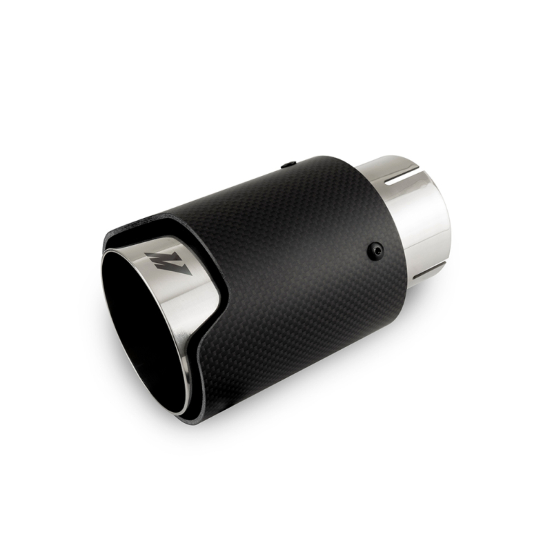 Picture of Mishimoto Carbon Fiber Muffler Tip 2.5in Inlet 3.5in Outlet M Polished