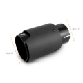 Picture of Mishimoto Carbon Fiber Muffler Tip 2.5in Inlet 3.5in Outlet M Black