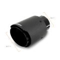 Picture of Mishimoto Carbon Fiber Muffler Tip 3in Inlet 4in Outlet Black