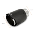 Picture of Mishimoto Carbon Fiber Muffler Tip 3in Inlet 4in Outlet Polished