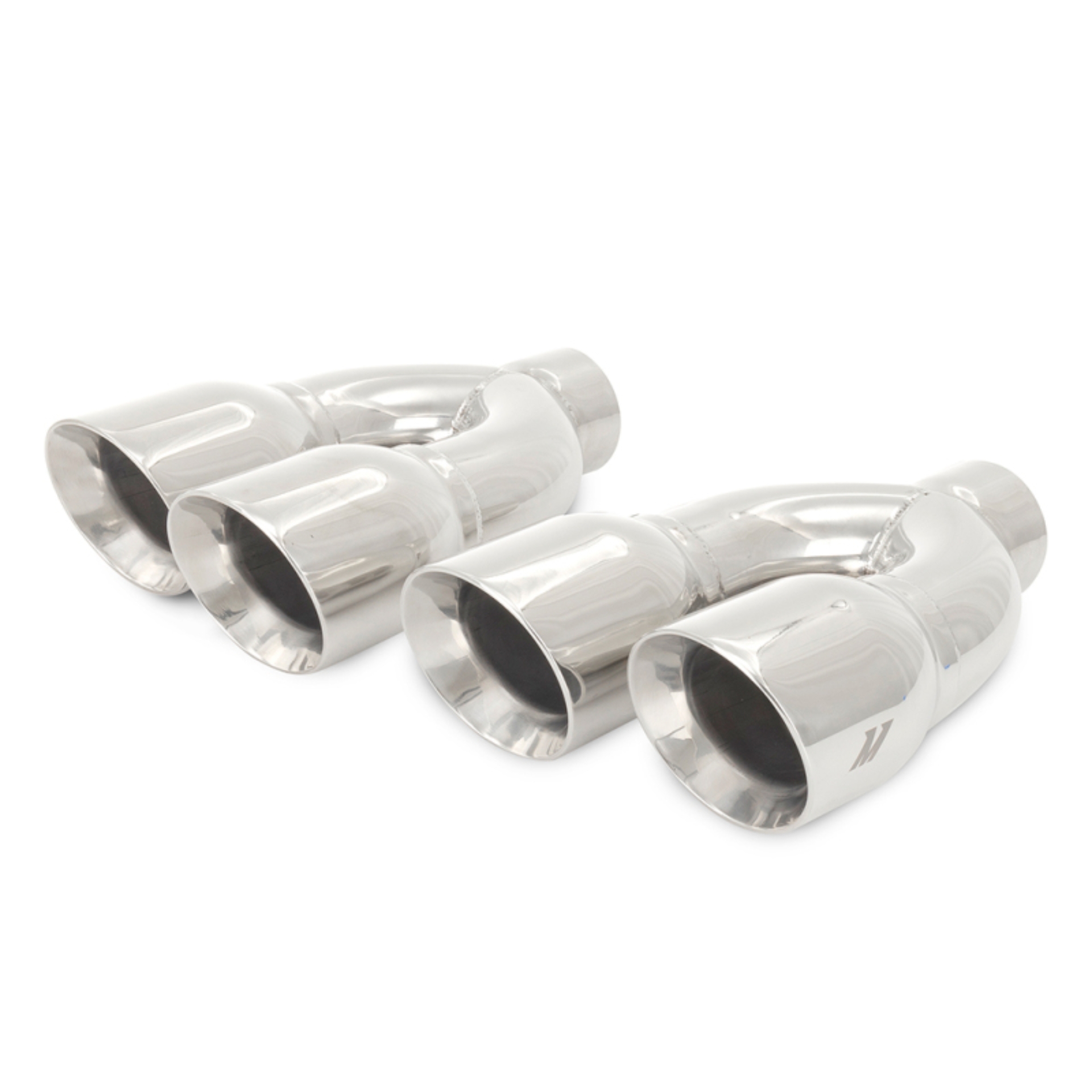 Picture of Mishimoto Universal Steel Muffler Tip 2.5in Inlet Dual Y Polished
