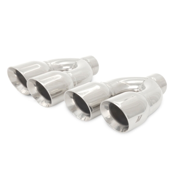 Picture of Mishimoto Universal Steel Muffler Tip 2.5in Inlet Dual Y Polished