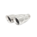 Picture of Mishimoto Universal Steel Muffler Tip 2.5in Inlet Dual Y Polished