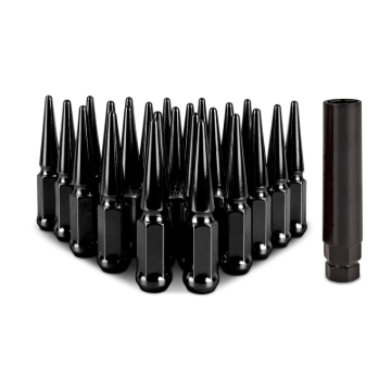 Picture of Mishimoto Mishimoto Steel Spiked Lug Nuts M14 x 1.5 24pc Set Black