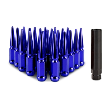 Picture of Mishimoto Mishimoto Steel Spiked Lug Nuts M14 x 1.5 24pc Set Blue