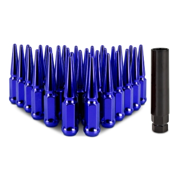 Picture of Mishimoto Mishimoto Steel Spiked Lug Nuts M14 x 1.5 32pc Set Blue