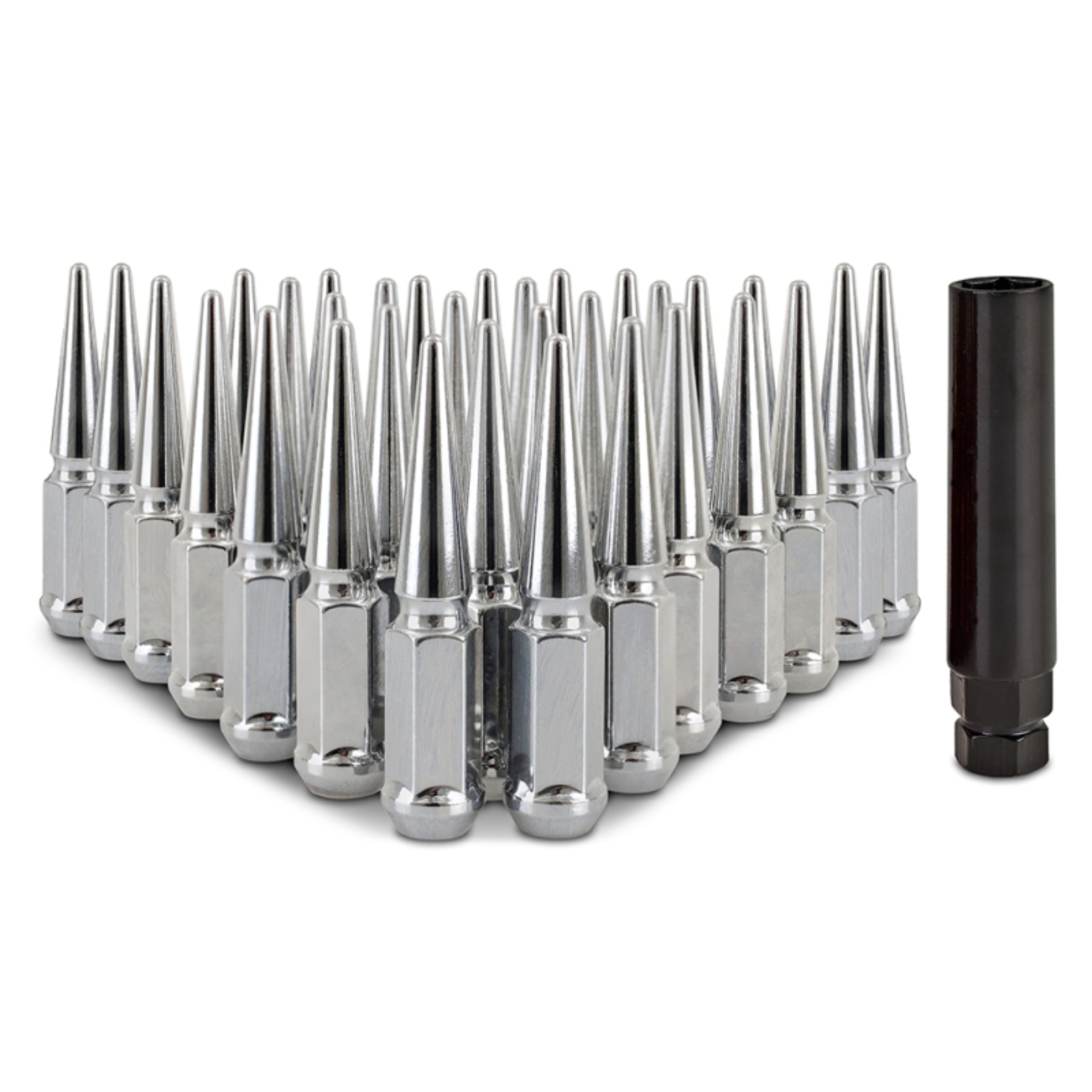 Picture of Mishimoto Mishimoto Steel Spiked Lug Nuts M14 x 1.5 32pc Set Chrome