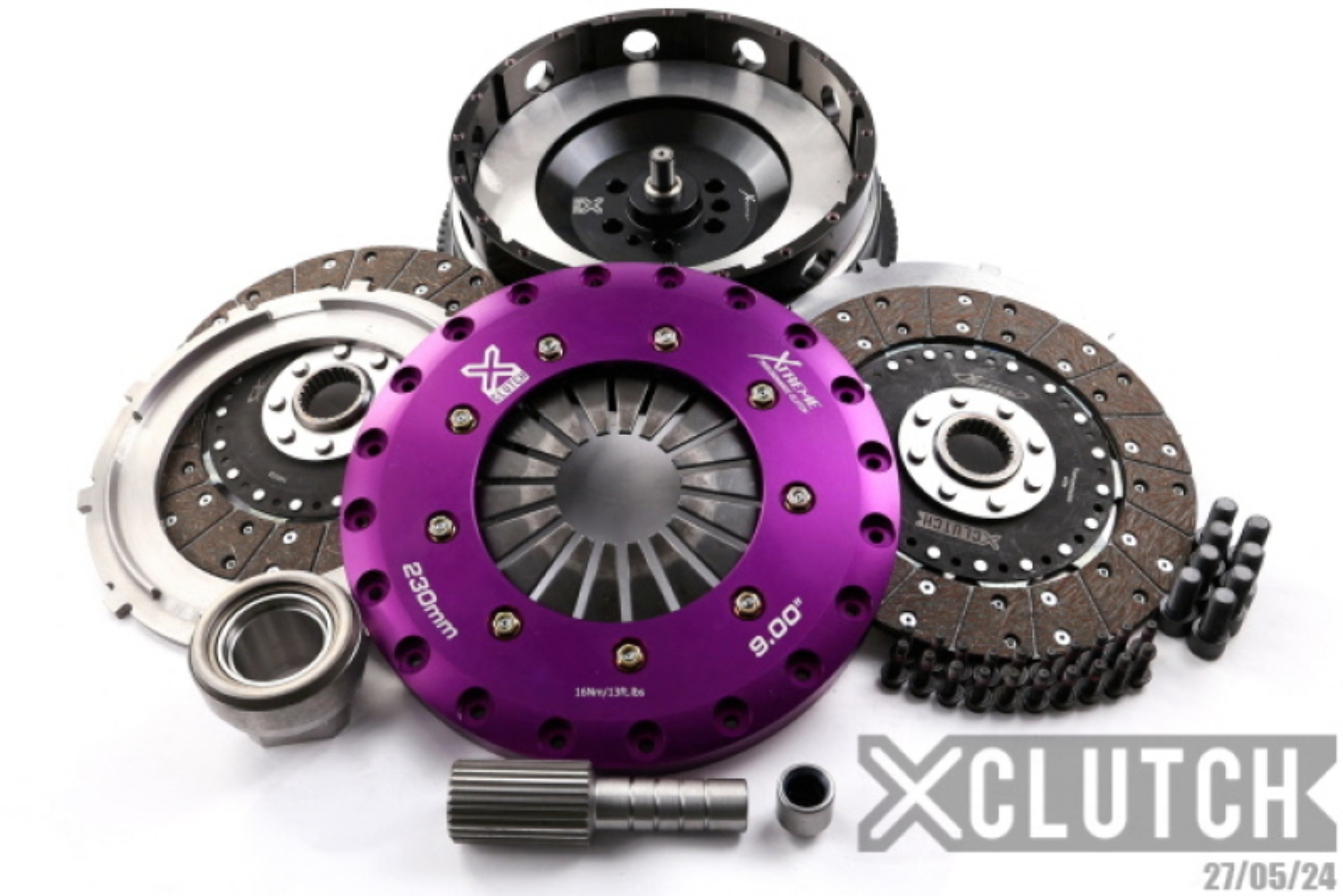 Picture of XClutch 11-13 BMW 335is Base 3.0L 9in Twin Solid Organic Clutch Kit (6 Bolt/PB in Input Shaft)