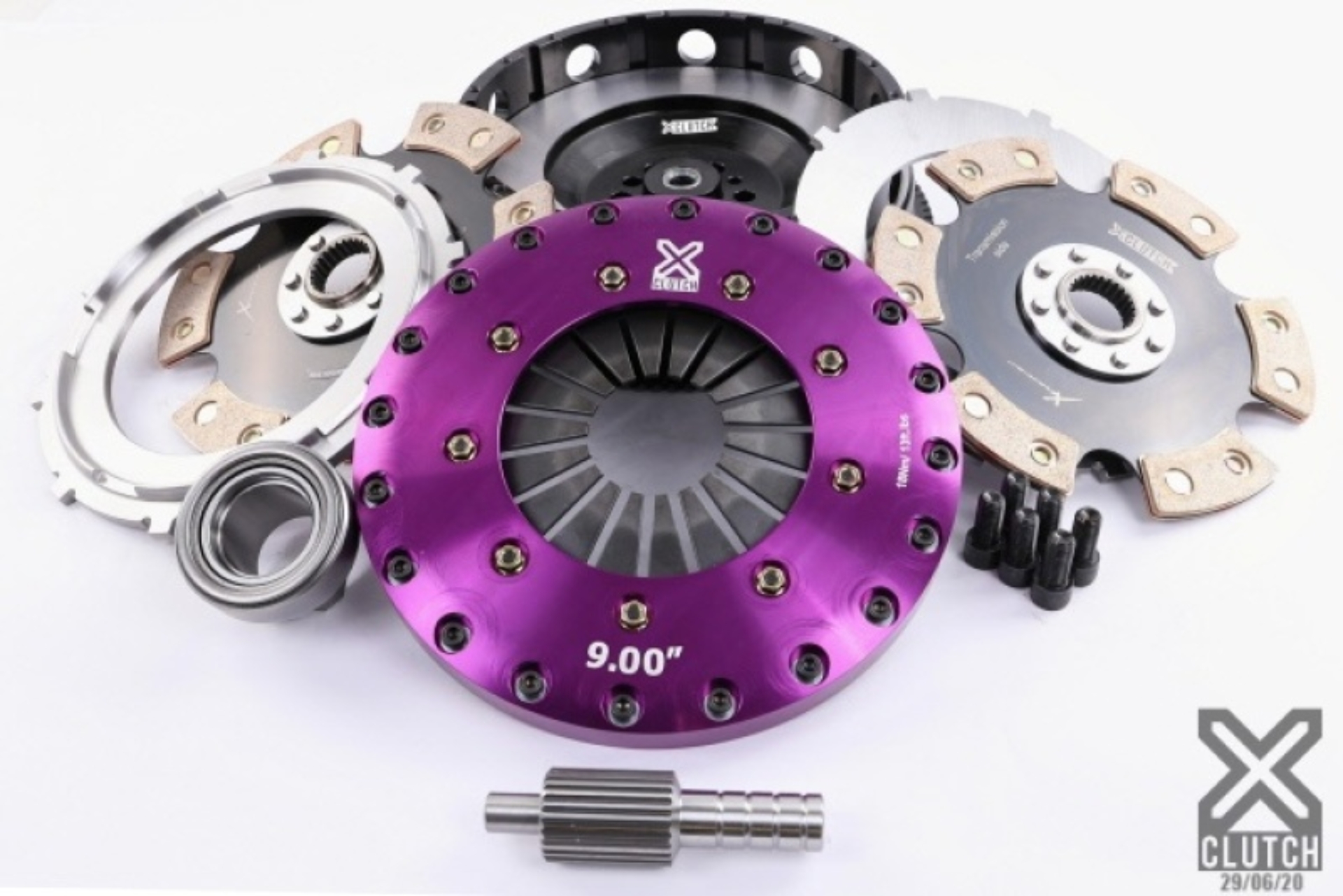 Picture of XClutch 2011 BMW 1 Series M Base 3.0L 9in Twin Solid Ceramic Clutch Kit (6 Bolt/PB in Flywheel)