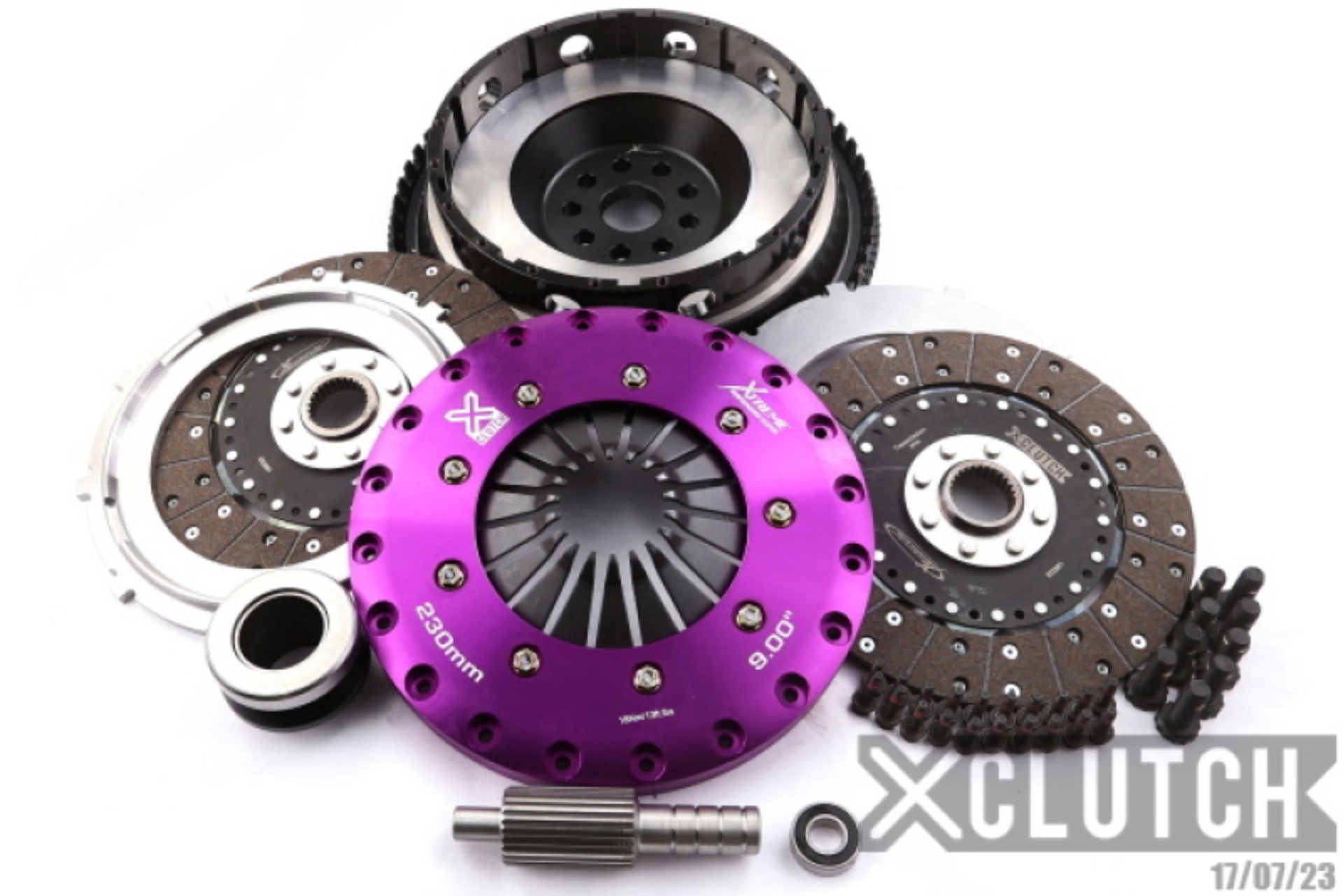 Picture of XClutch 08-13 BMW M3 Base 4.0L 9in Twin Solid Organic Clutch Kit