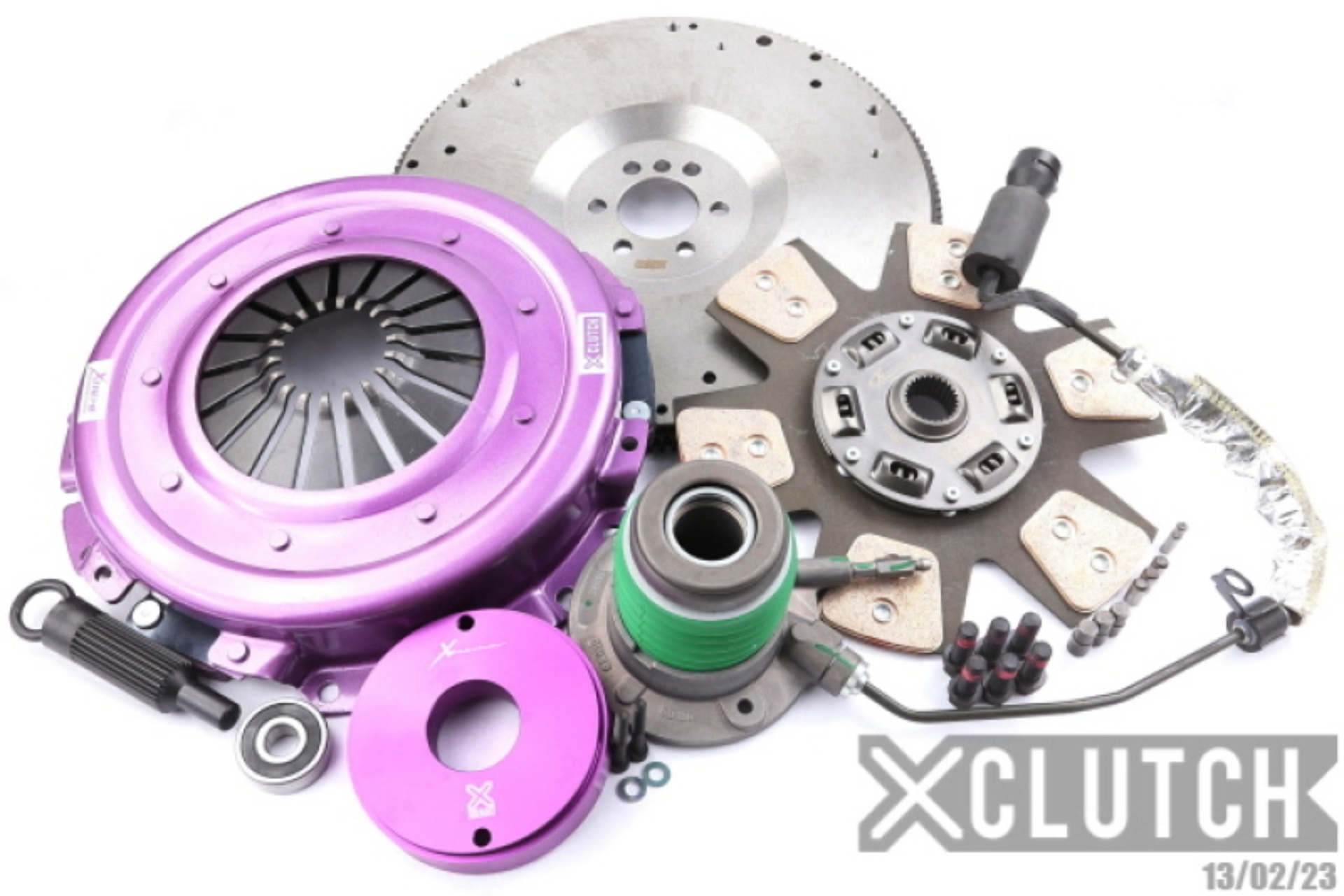 Picture of XClutch 05-07 Chevrolet Corvette Base 6.0L Stage 2R Extra HD Sprung Ceramic Clutch Kit
