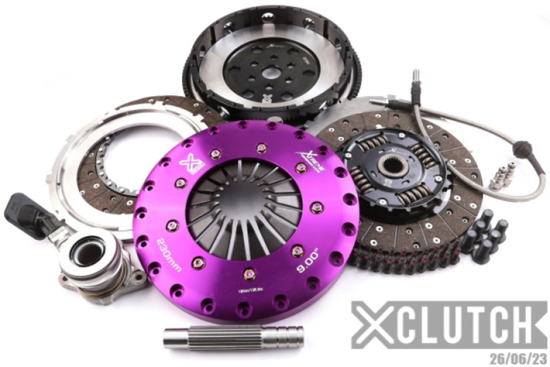 Picture of XCLUTCH XCL Clutch-9in Twin Sprung Organic Clutch Kits - XKFD23659-2A
