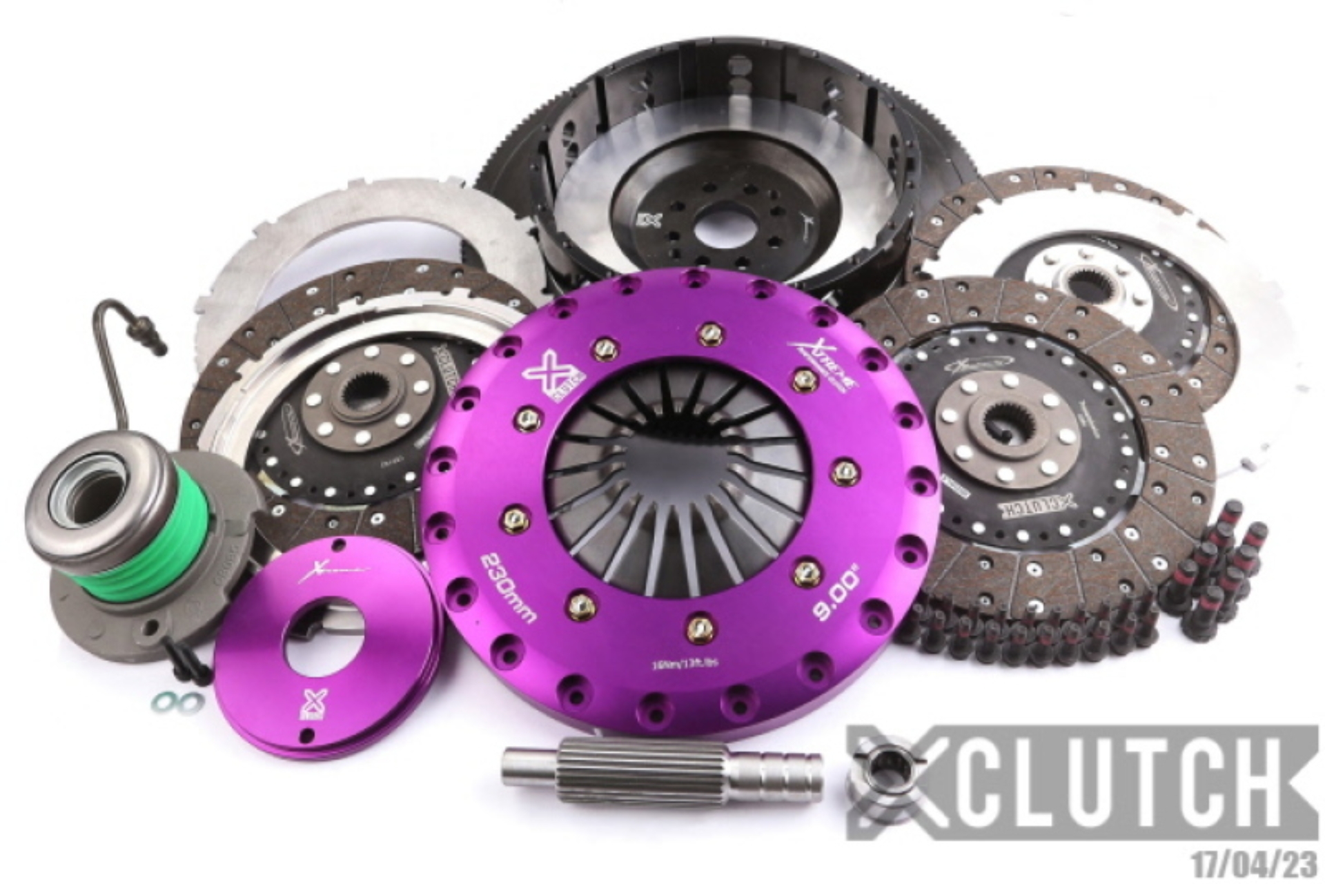 Picture of XClutch 07-12 Ford Mustang Shelby GT500 5.4L 9in Triple Solid Organic Clutch Kit