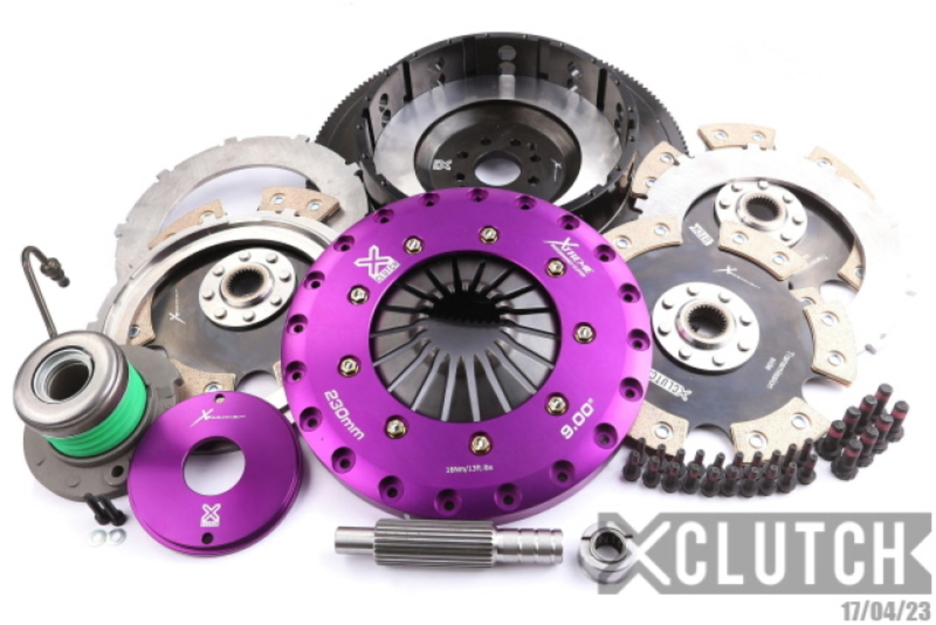Picture of XClutch 07-12 Ford Mustang Shelby GT500 5.4L 9in Triple Solid Ceramic Clutch Kit