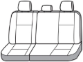 Picture of Covercraft 21-24 Toyota Sienna Polycotton SeatSaver Custom Third Row Seat Covers - Wet Sand
