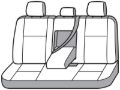 Picture of Covercraft 22-24 Jeep Grand Polycotton SeatSaver Custom Second Row Seat Covers - Misty Grey
