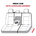 Picture of Covercraft 10-21 Dodge Ram Polycotton SeatSaver Custom Second Row Seat Covers - Grey