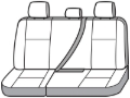Picture of Covercraft 13-14 Ford F150 Waterproof Polyester SeatSaver Custom Second Row Seat Covers - Grey