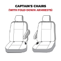 Picture of Covercraft 21-23 Chevrolet Tahoe Polycotton SeatSaver Custom Second Row Seat Covers - Tan