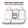 Picture of Covercraft 22-23 Toyota Tundra Waterproof Polyester SeatSaver Custom Second Row Seat Covers - Grey