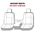 Picture of Covercraft 10-12 Dodge Ram Carhartt Super Dux SeatSaver Custom Front Row Seat Covers - Black