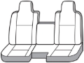 Picture of Covercraft 1998-03 Ford Ranger Carhartt Super Dux SeatSaver Custom Front Row Seat Covers - Black