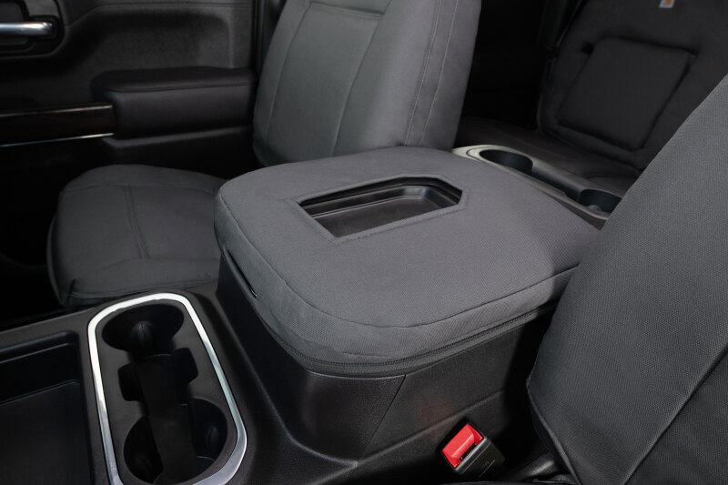 Picture of Covercraft 21-22 Ford F250/F350/F450/F550 Carhartt PrecisionFit Second Row Seat Covers - Gravel