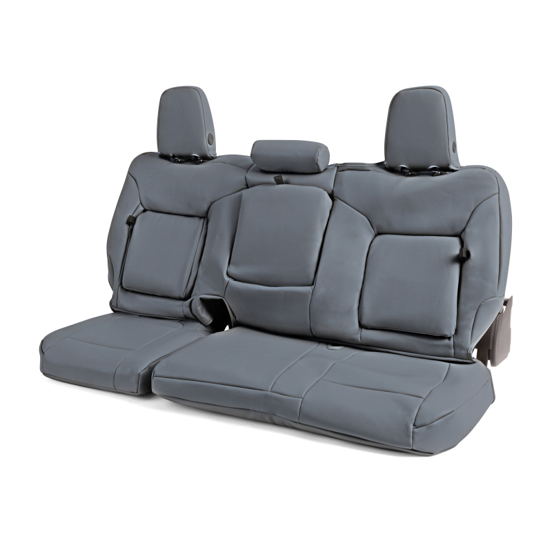 Picture of Covercraft 17-22 Ford F250/F350/F450/F550 Leatherette PrecisionFit Front Row Seat Covers - Med Grey