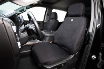 Picture of Covercraft 21-23 Ford Bronco Carhartt Super Dux SeatSaver Custom Front Row Seat Covers - Black