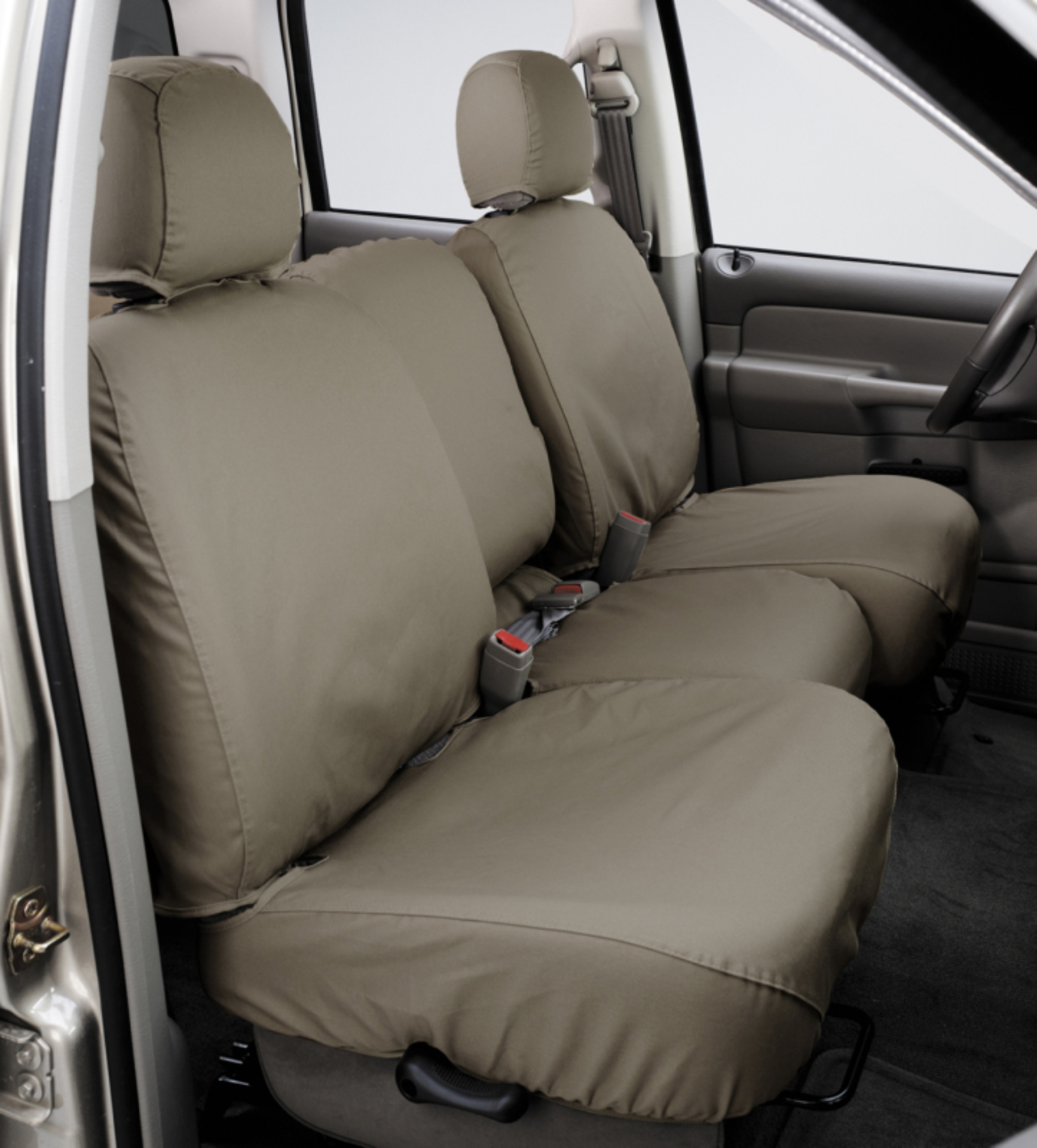 Picture of Covercraft 14 Chevrolet/GMC 1500 Polycotton SeatSaver Custom Front Row Seat Covers - Wet Sand