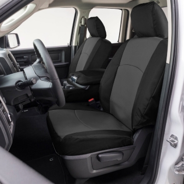 Picture of Covercraft 21-24 Ford Bronco Endura PrecisionFit Custom Front Row Seat Covers - Charcoal/Black